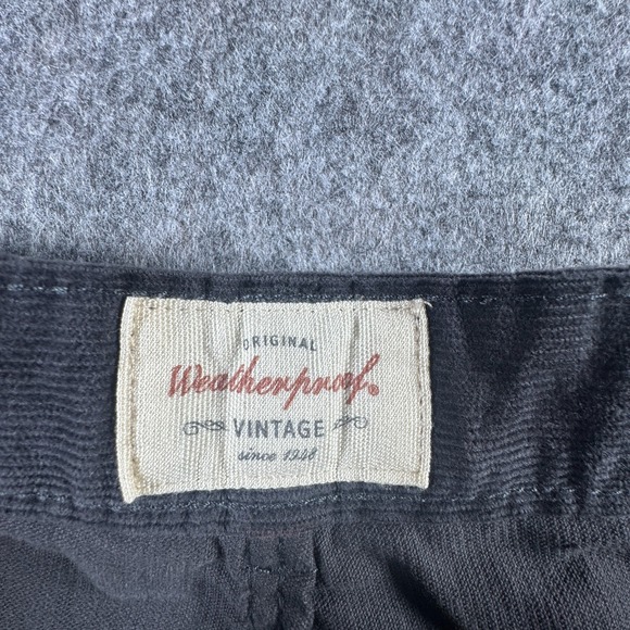 Weatherproof Vintage Mens Iron Gray 38x32 Corduroy 5 Pocket Straight Fit Pants - Picture 8 of 16